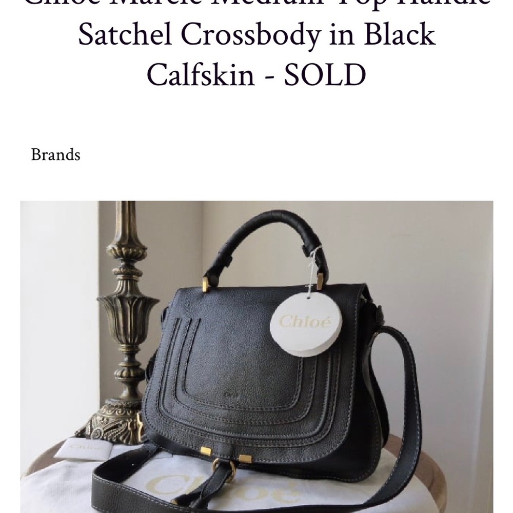 Authentic Chloe Marcie Top Handle Satchel